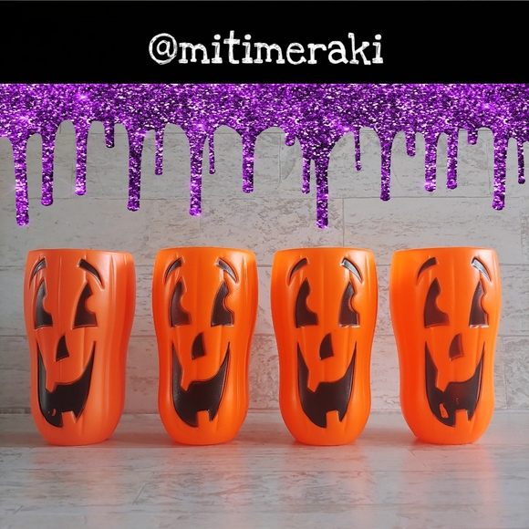 Vintage Halloween Other - VINTAGE Jack O Lantern Blow Mold Party Cups
